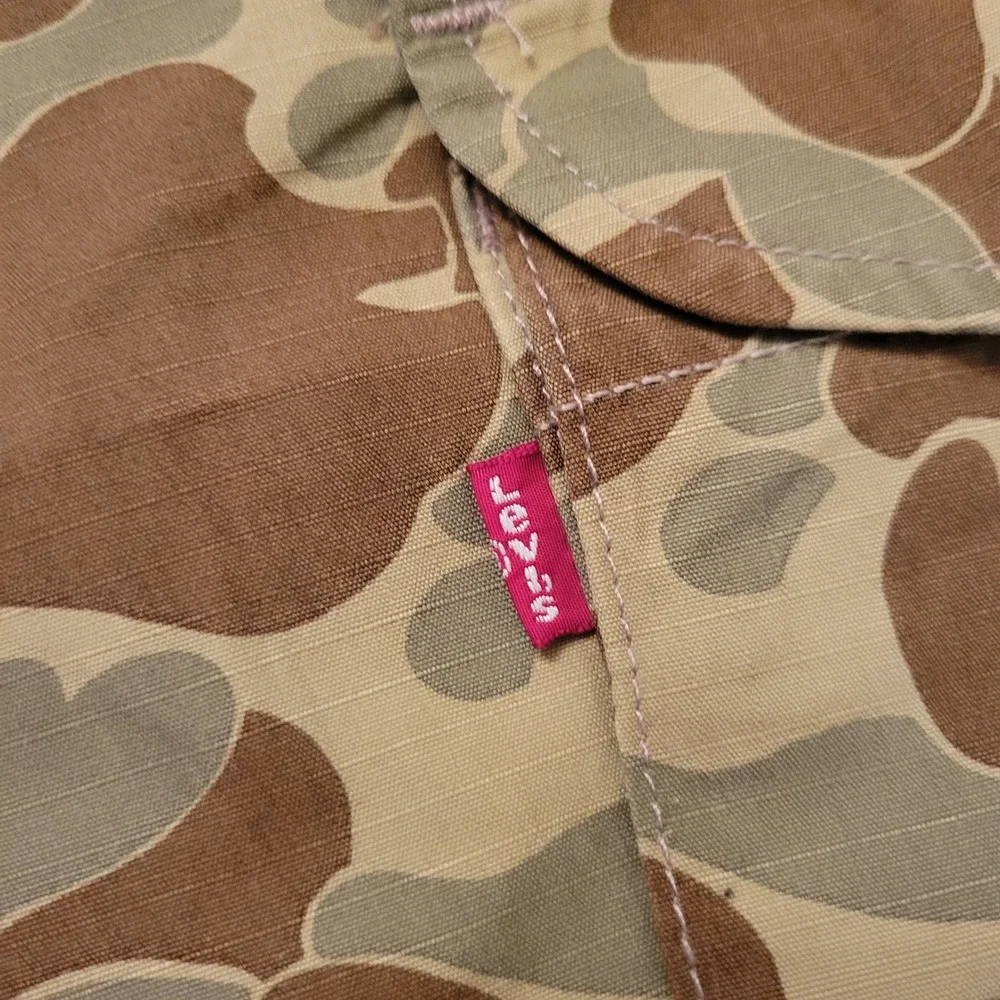 Levis 31x32 XX Cargo Baggy‎ Pants Green Frog Skin Camo Ripstop Hunting Utility